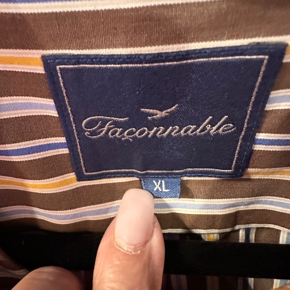 Faconnable Multicolor Striped Button-Down Shirt - image 4